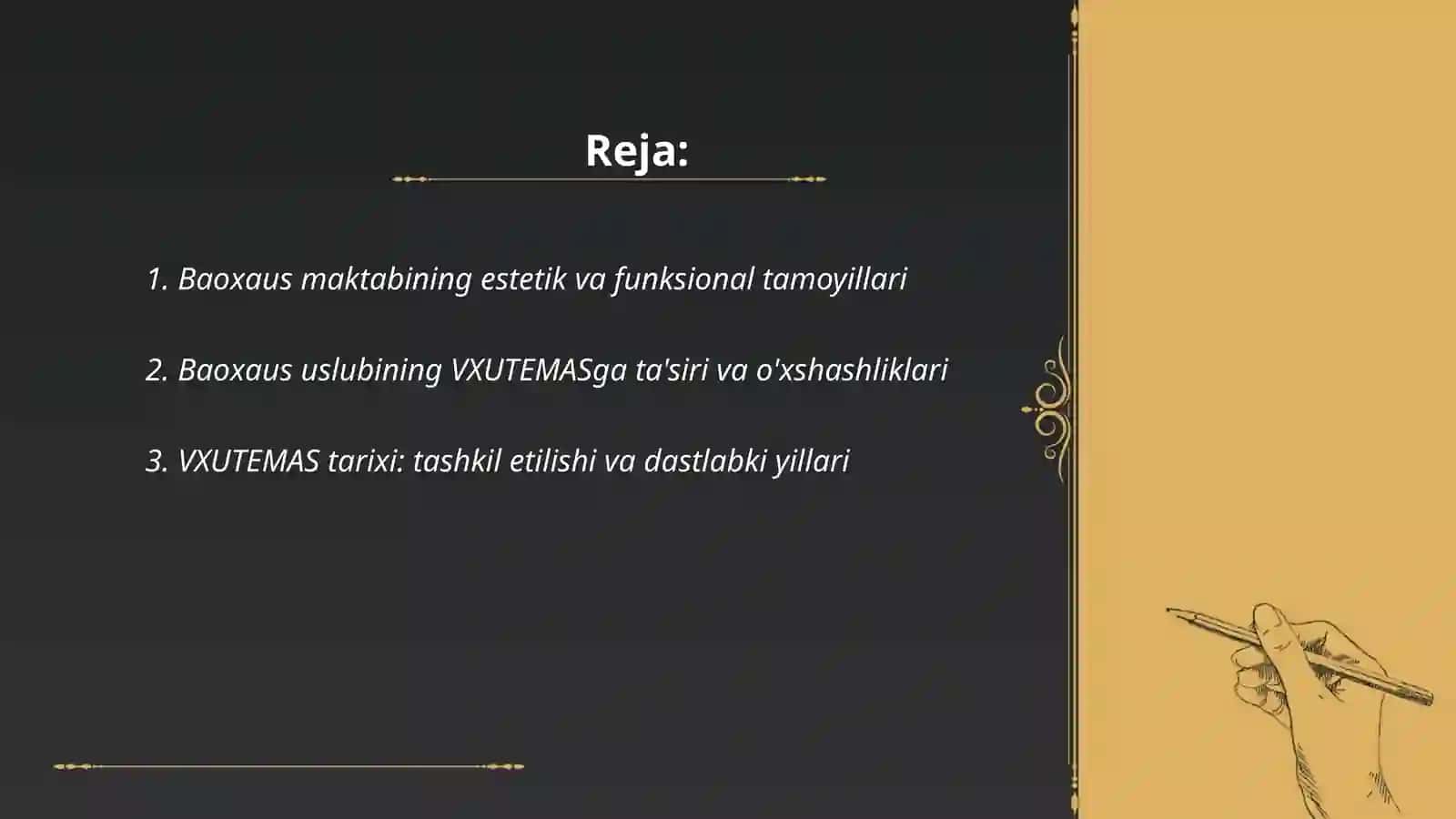 DIZAYN maktablari- Baoxaus uslubi va maktabi 2
