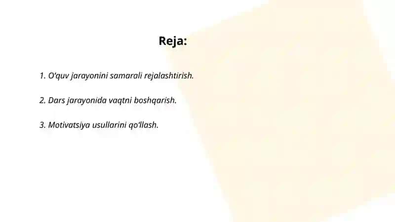 Oʻqituvchining oʻquvchilar bilan faoliyatini boshqarish mahorati 2