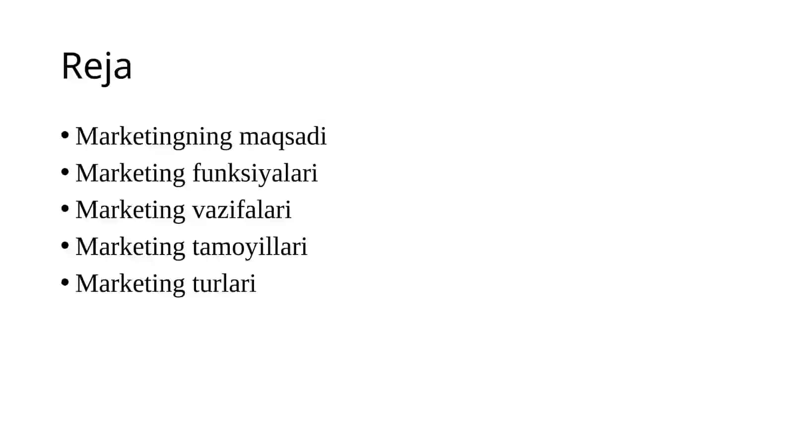 Marketingning maqsadi 2