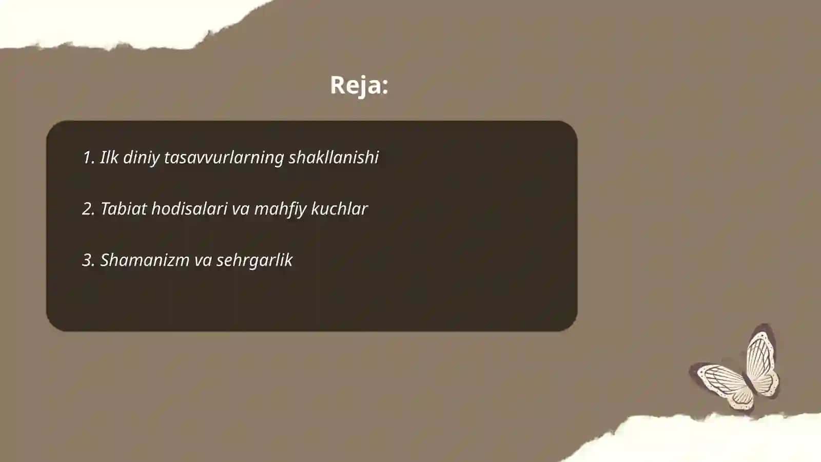 Ilk diniy tasavvurlar 2