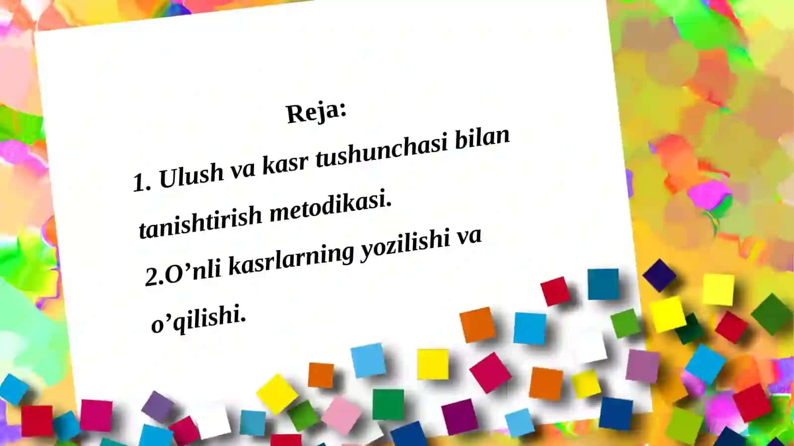 Ulush.Butunni ulushini topish.Ulushga ko’ra butunni topish 2
