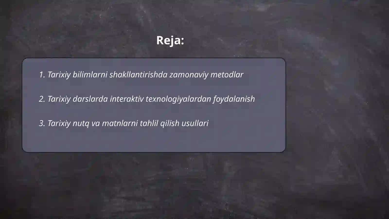Tarixiy bilimlarni shakillantirish jarayoni va tarixiy darslarini samaradorligini oshirish yòllari 2