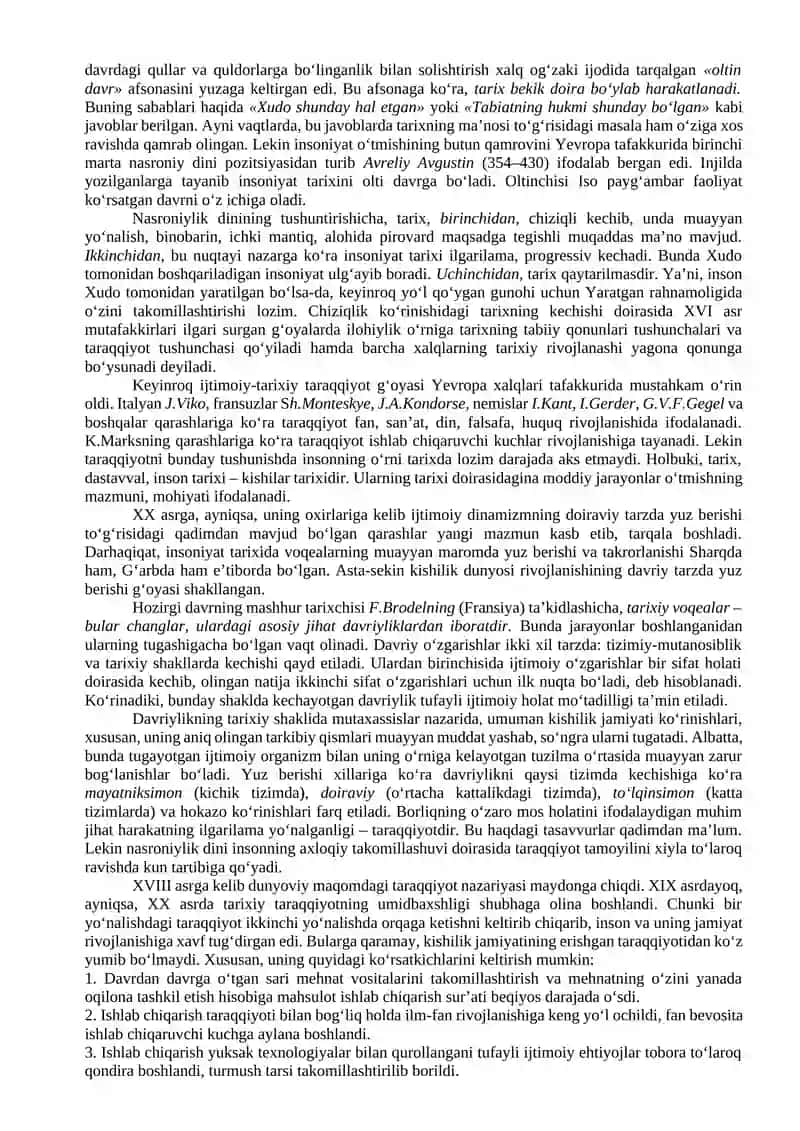 IJTIMOIY TARIX: MA’NOSI VA KECHISHI. SOTSIUMDAGI O‘ZGARISHLARNING FUNKSIONAL TAVSIFI 2