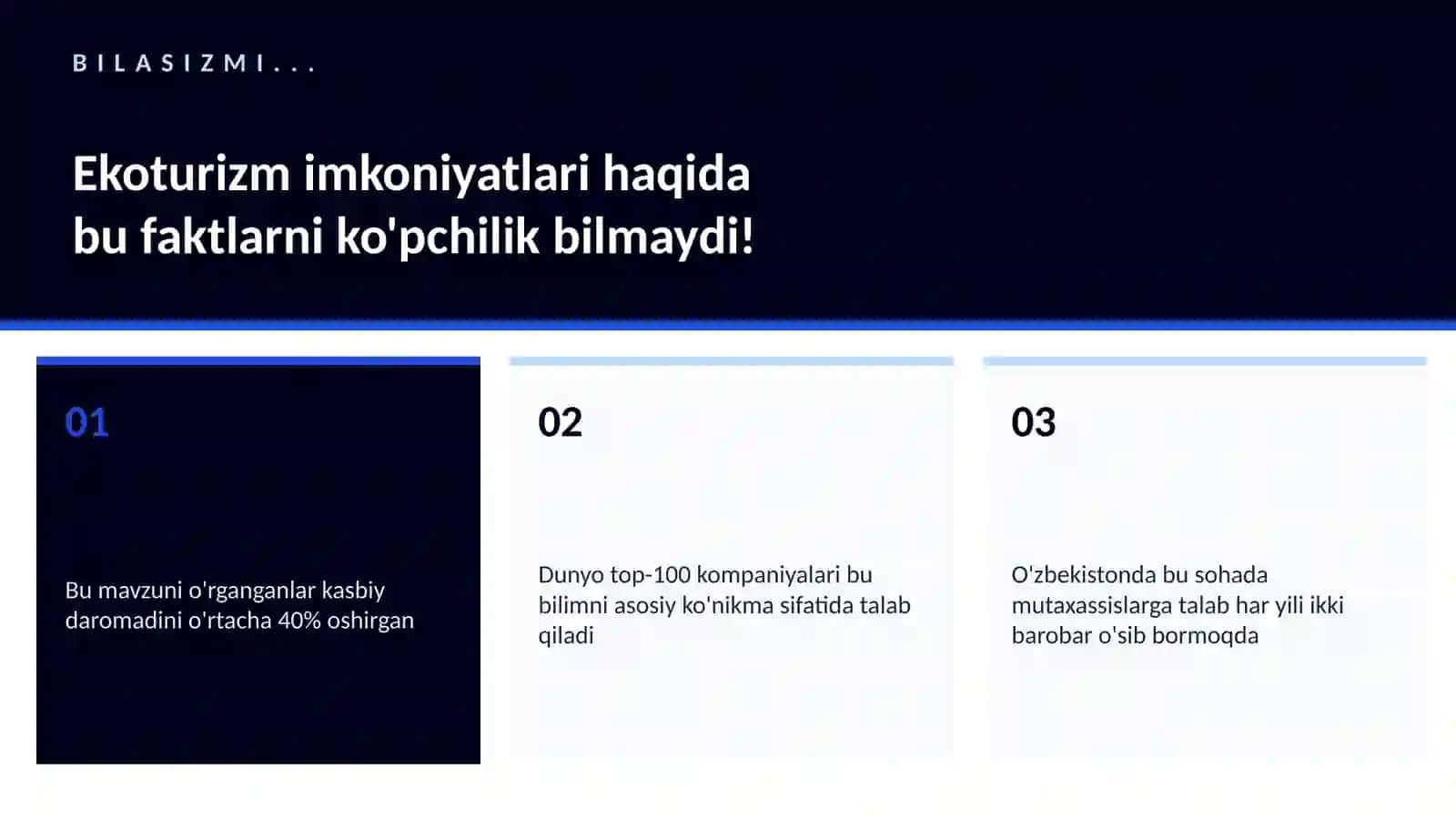Ekoturizm imkoniyatlari 2