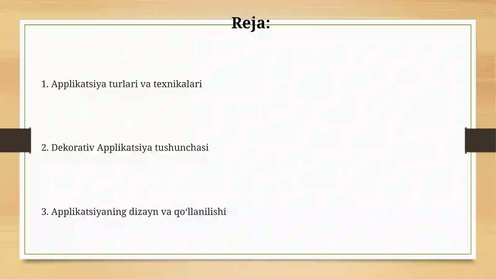 Dekorativ applikatsiya haqida umumiy tushuncha 2