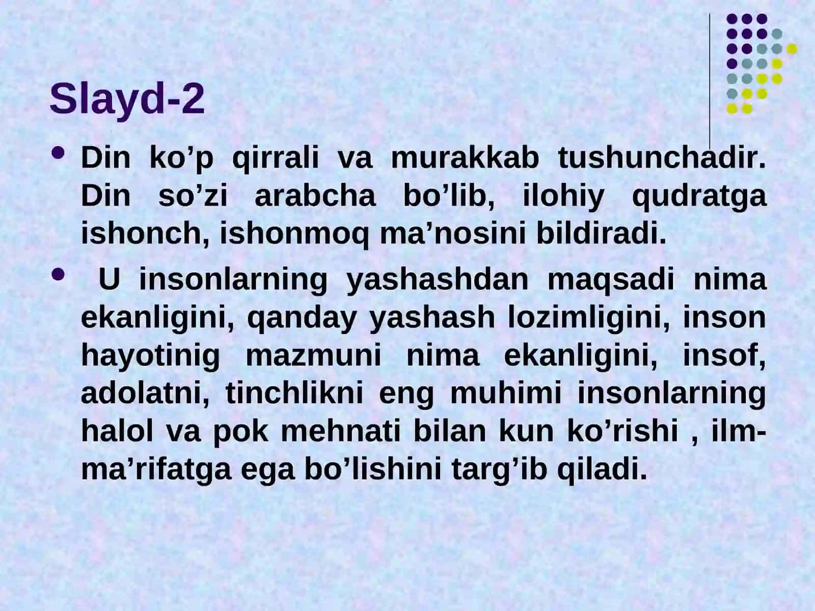 Din va ma’naviyat 2