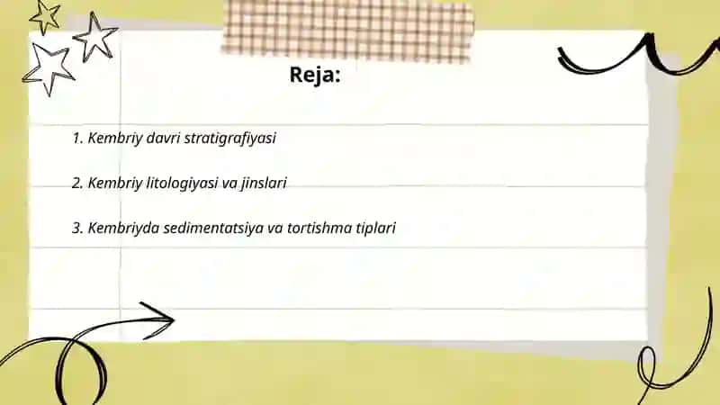 Kembriy davri geologiyasi 2