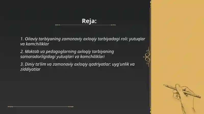 Zamonaviy axloqiy tarbiyaning yutuqlari va kamchiliklari 2