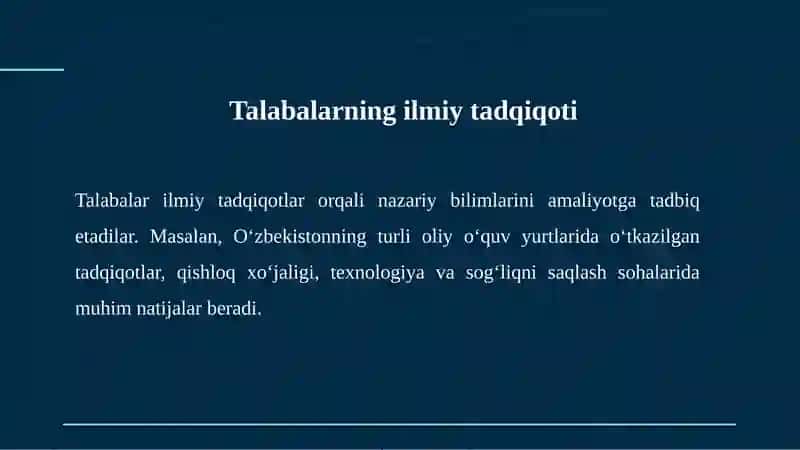 Talabalarning ilmiy tadqiqot ishlarini rasmiylashtirish 2