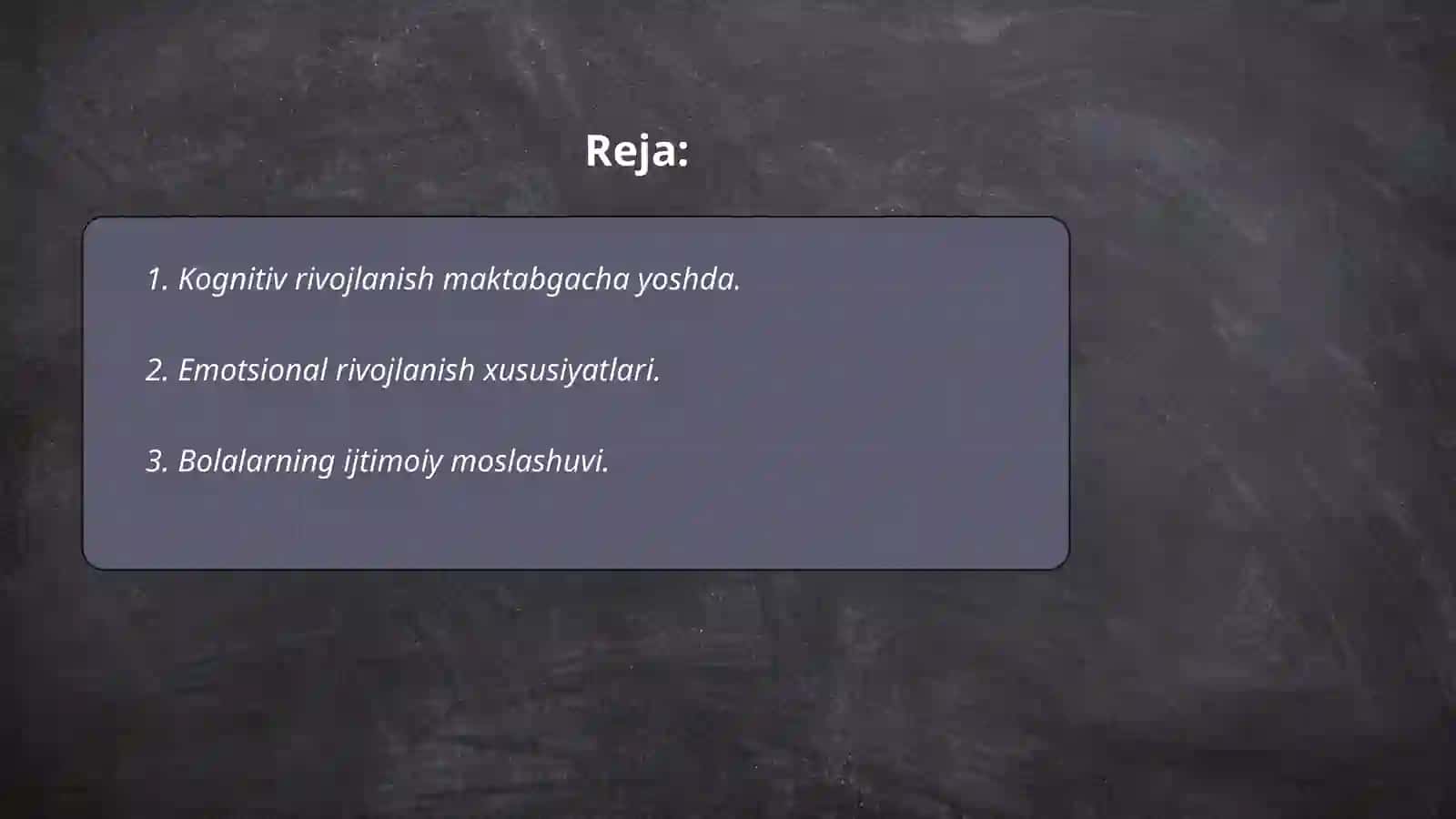 Maktabgacha yosh davrida rivojlanish xususiyatlari 2