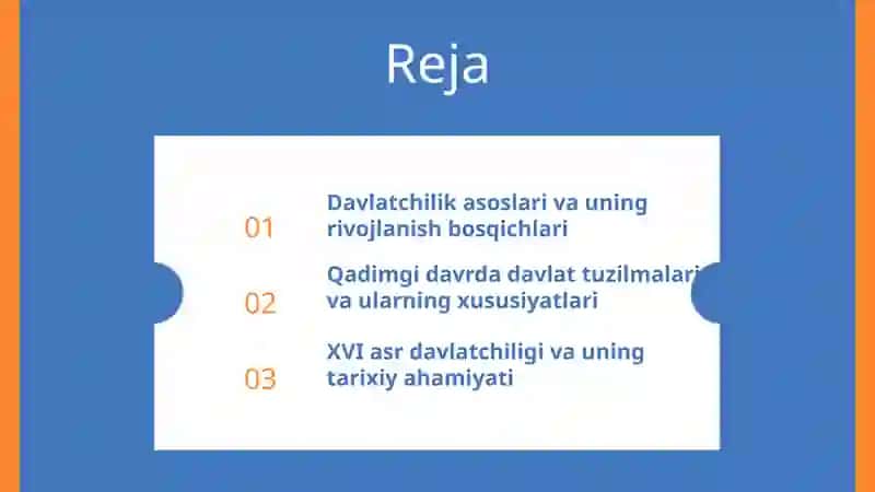 O'zbekiston davlatchilik asoslari. Eng qadimgi davrdan XVI asr davlatchiligi 2