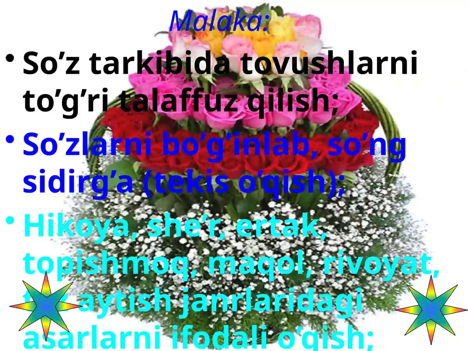 O’quvchining o’zlashtirishi zarur bo’lgan            bilim, ko’nikma va  malakalar 2