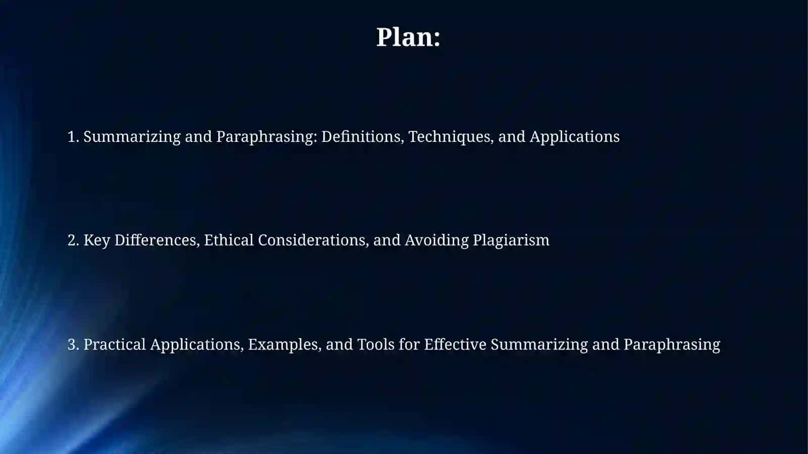 Summarizing and Paraphrasing: Definitions, Techniques, and Applications 2
