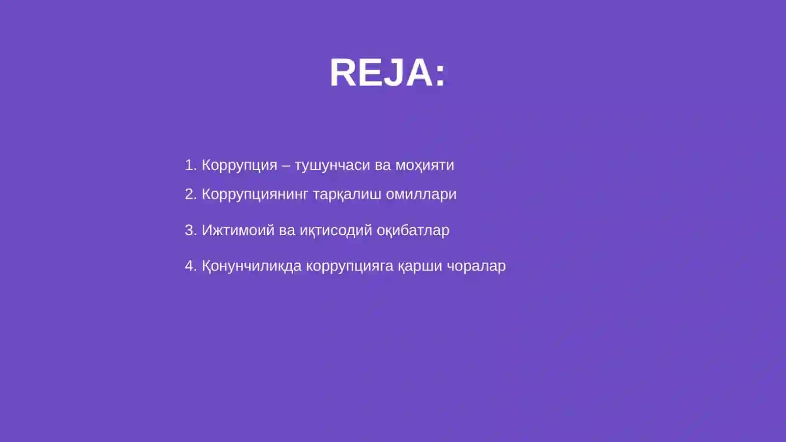 Коррупцияанинг моҳияти ва уч равишда умумий тарқатиш механизмлари 2