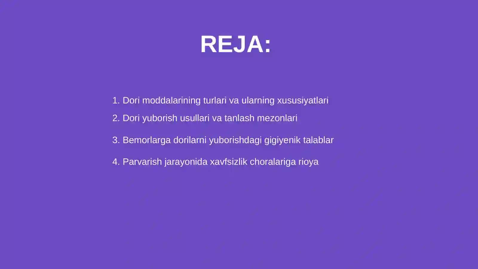 Dori moddalarini yuborishda bemorlarga hamshiralik parvarishi 2