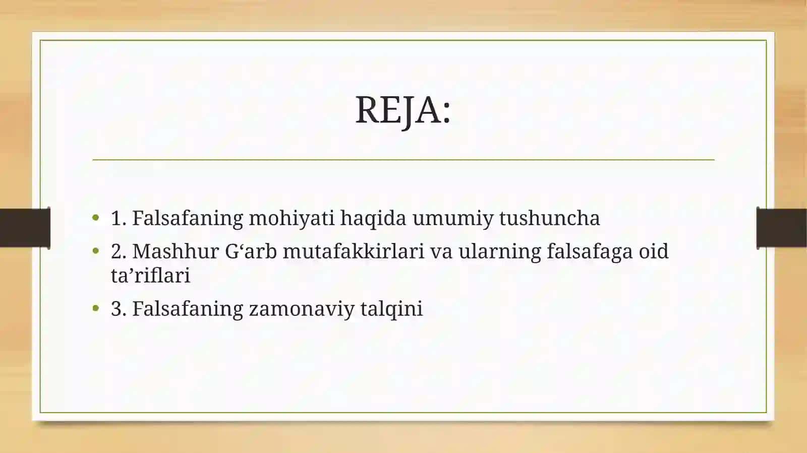 Falsafaning mohiyatiga oid G‘arb mutafakkirlari ta’riflari 2