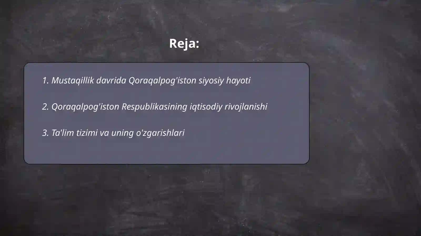 Mustaqillik yillarida Qoraqalpog'iston Respublikasi 2