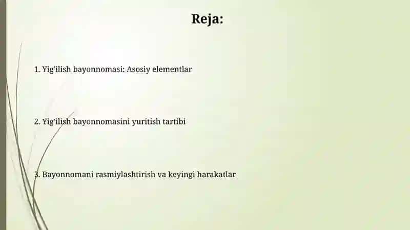 Guruh majlisi bayonnomasi tayyorlash 2