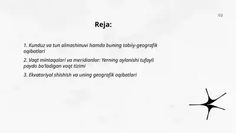 Yerning o‘z o‘qi atrofida aylanishining geografik oqibatlari 2