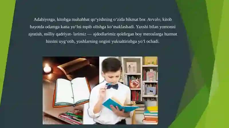 Uyg’onish davribolalar adabiyoti 2