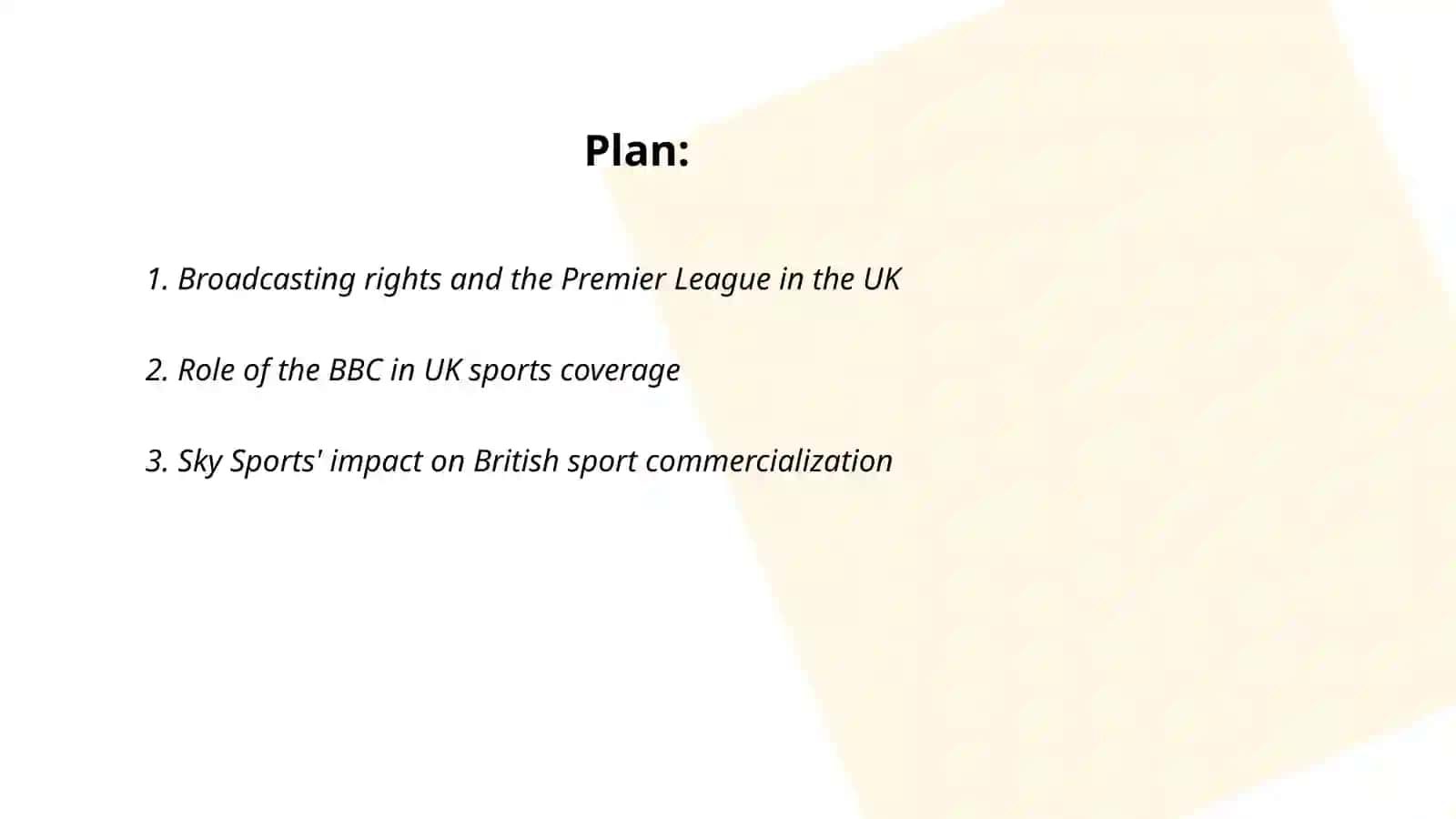 Mass media and sport in the Uk 2