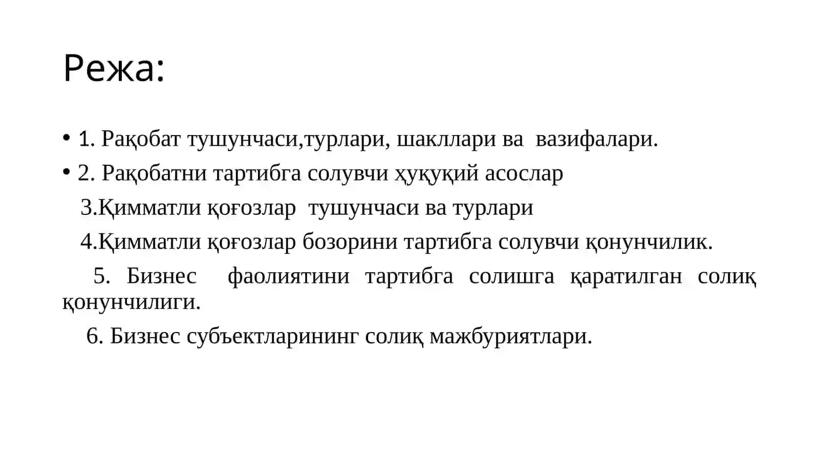 Бизнессубъектларининг солиқ мажбуриятлари 2