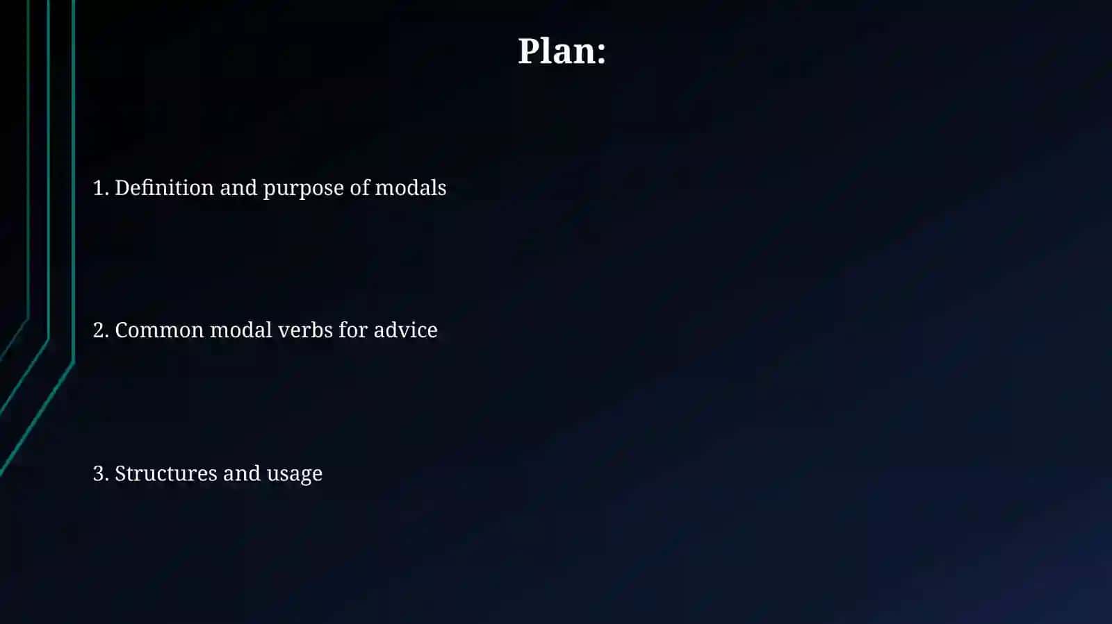 Modals for advices and suggestions 2