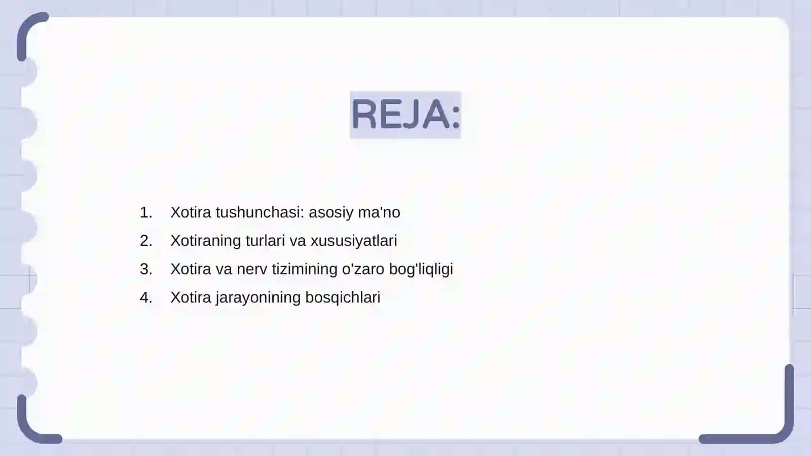 Xotira haqida tushuncha va uning nerv-fiziologik asosi 2