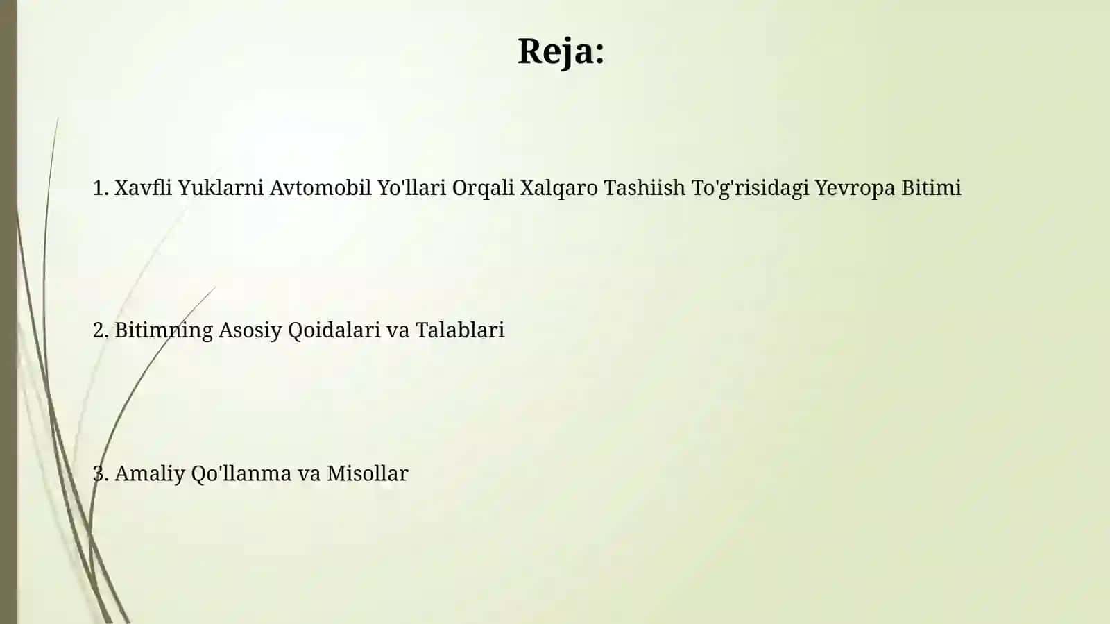 Xavfli Yuklarni Avtomobil Yo'llari Orqali Xalqaro Tashiish To'g'risidagi Yevropa Bitimi 2