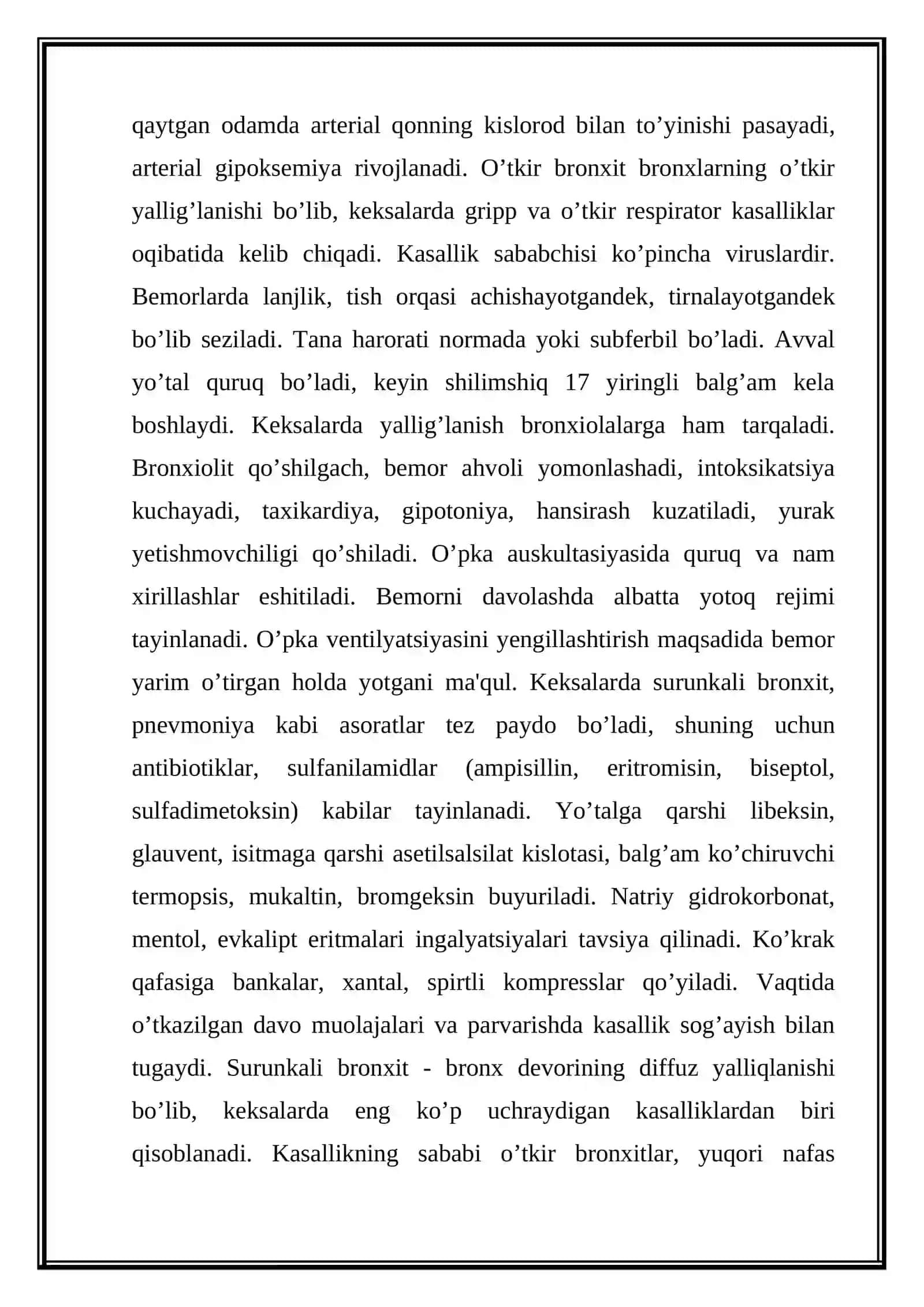 Keksa va qariya yoshdagi bemorlarda nafas azolari 2