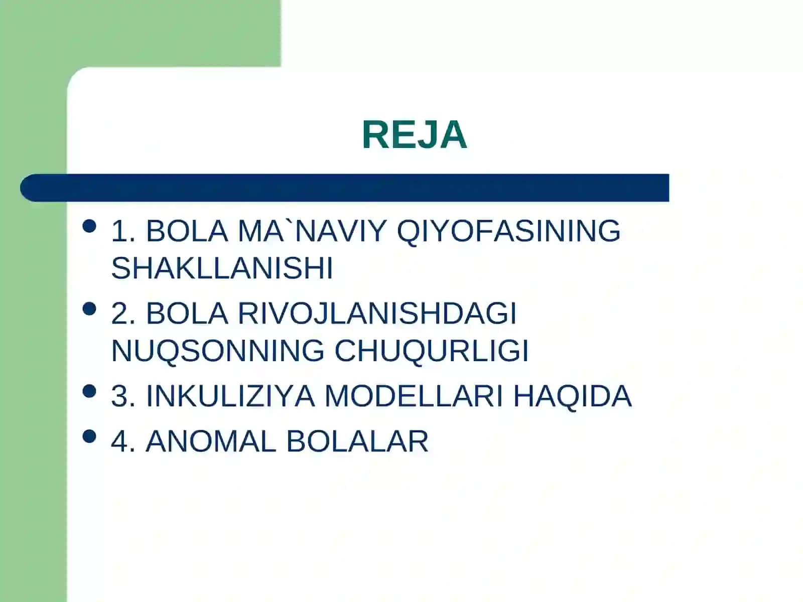 Alohida yordamga muhtoj bolalarda rivojlanishdagi nuqsonning chuqurligi va tuzilishiga qarab inkuliziya modellarini tanlash 2