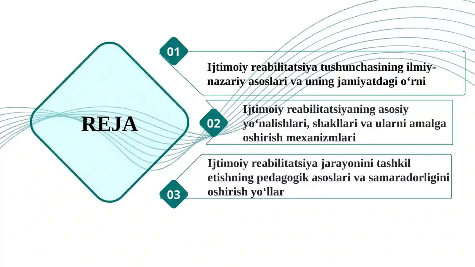 Ijtimoiy reabilitatsiyaning mohiyati va mazmuni SLAYD 2