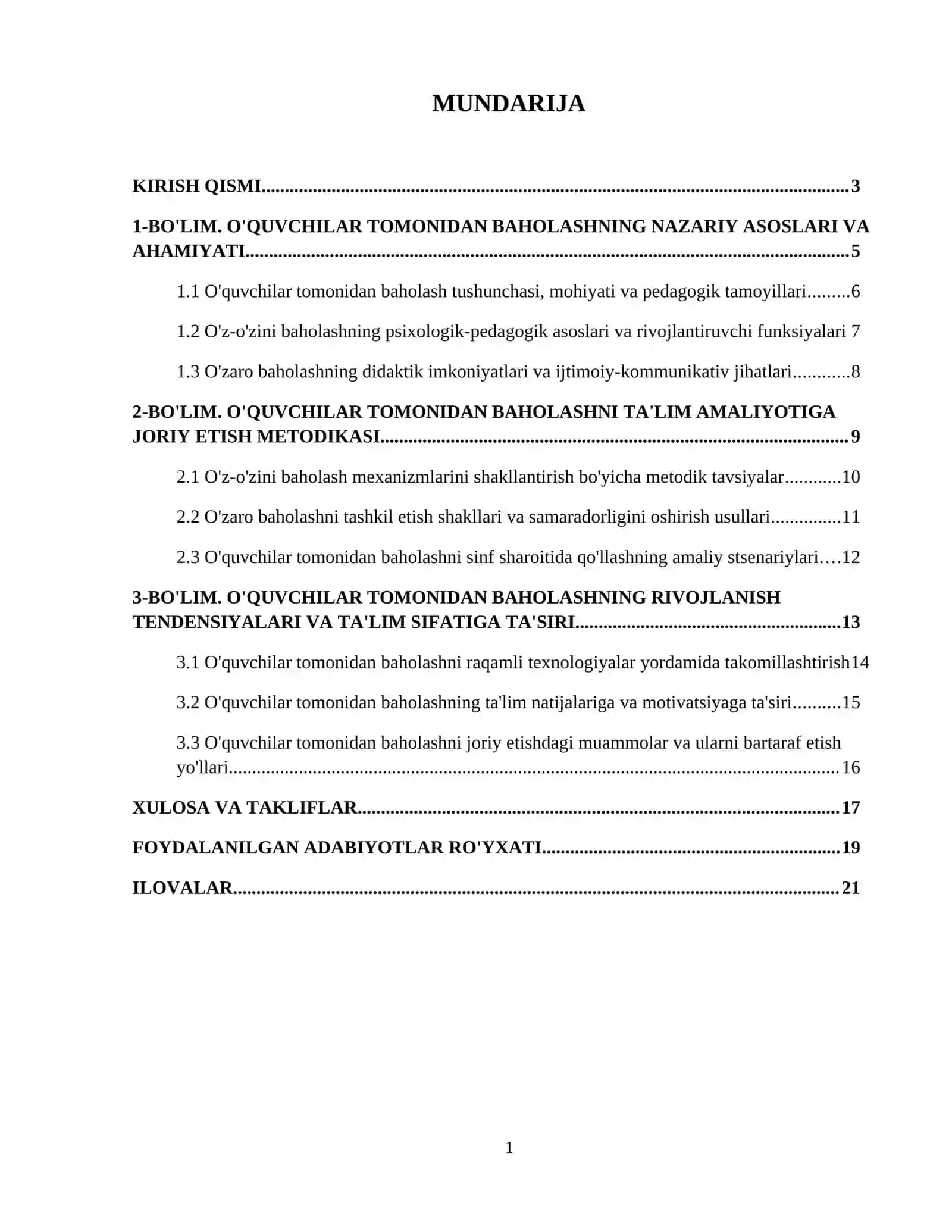 Oʻquvchilar tomonidan baholash. Oʻz- oʻzini baholash . Oʻzaro baholash 2