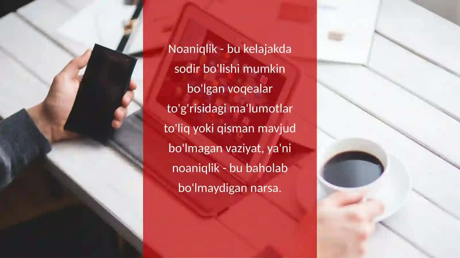 Noaniqlik vaziyatlari va tavakalchilik zonalar 2