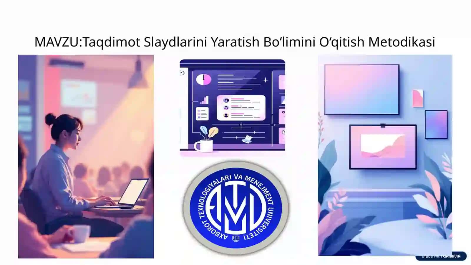 Taqdimot Slaydlarini Yaratish Bo‘limini O‘qitish Metodikasi 2