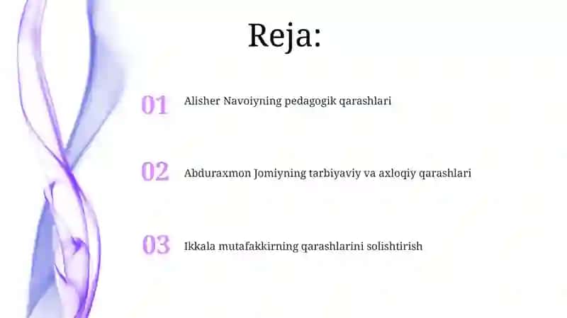 Abduraxmon Jomiy va Alisher Navoiyning pedagogik qarashlari 2