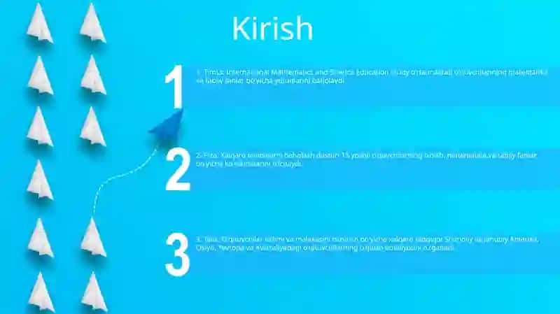 Timss,Pisa,Agma,Talis Xalqaro Baholash Dasturlari 2