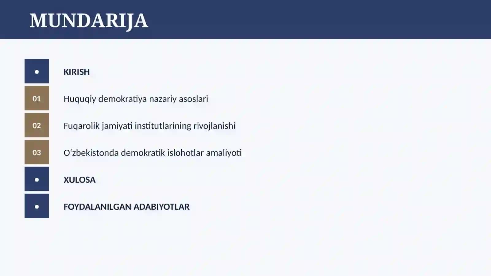 O‘ZBEKISTONDA HUQUQIY DEMOKRATIK JAMIYAT VA FUQAROLIK JAMIYATI ASOSLARINING SHAKLLANISHI 2