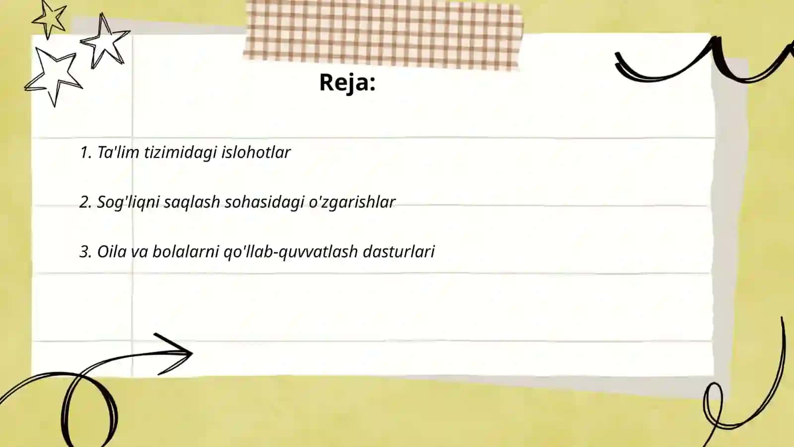 Ta'lim tizimidagi islohotlar 2
