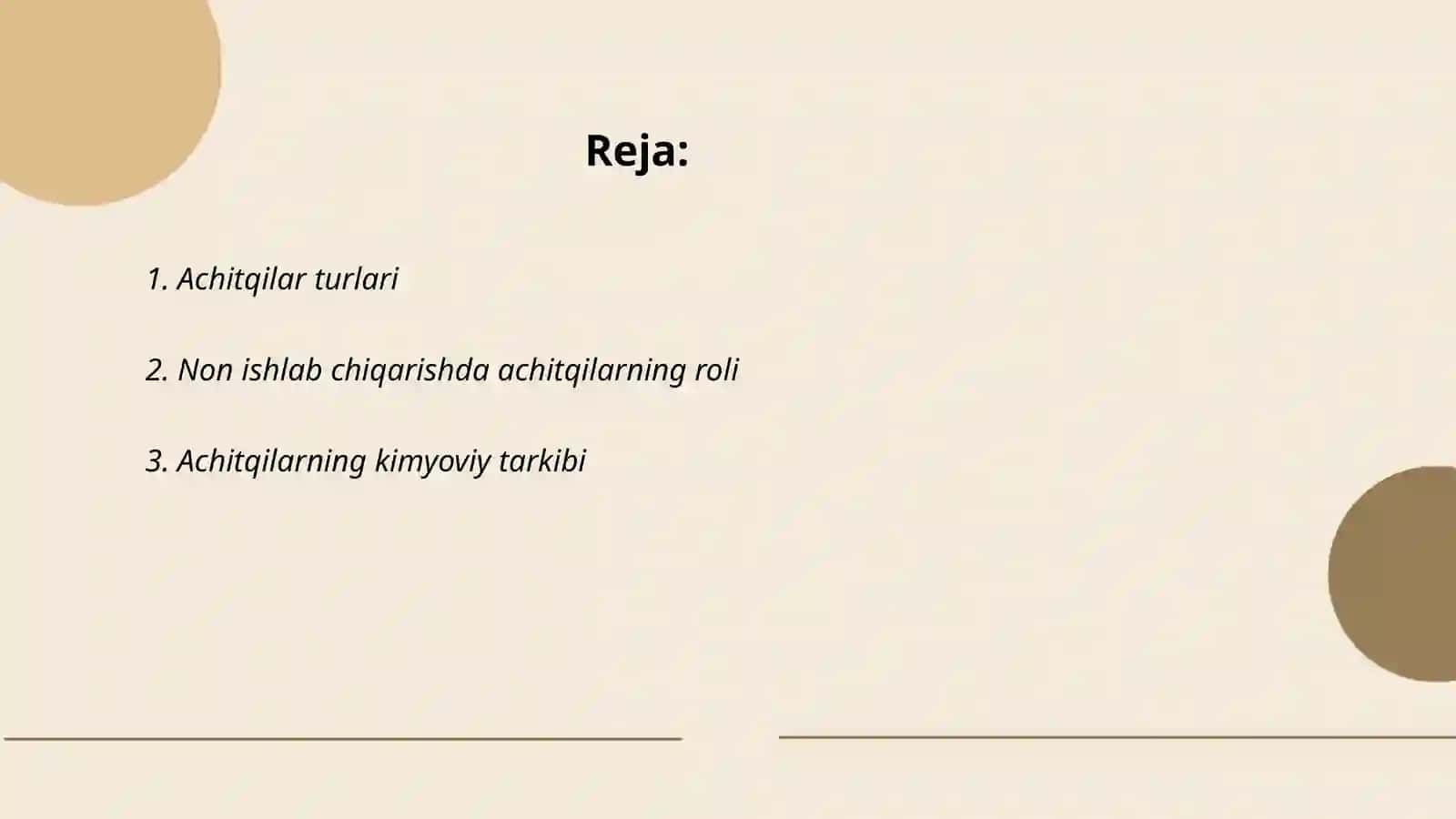 Achitqilar turlari 2