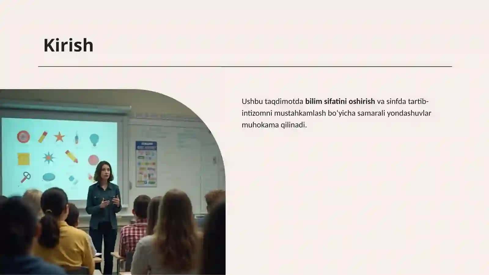 Bilim sifatini oshirish va intizomni mustahkamlash 2