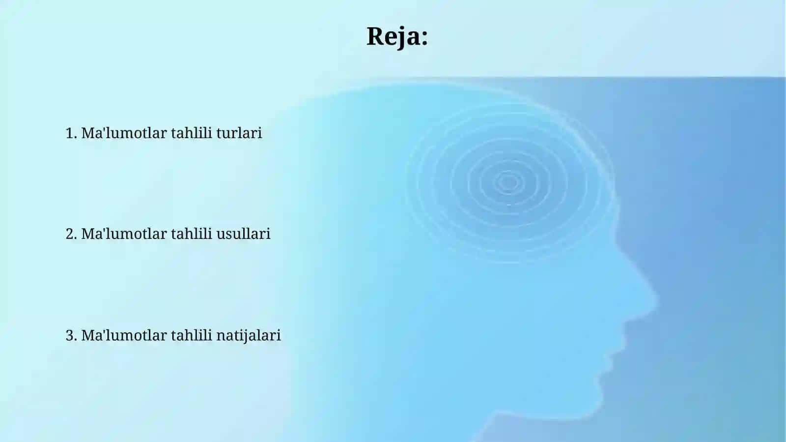 Ma'lumotlarni tahlil qilish 2