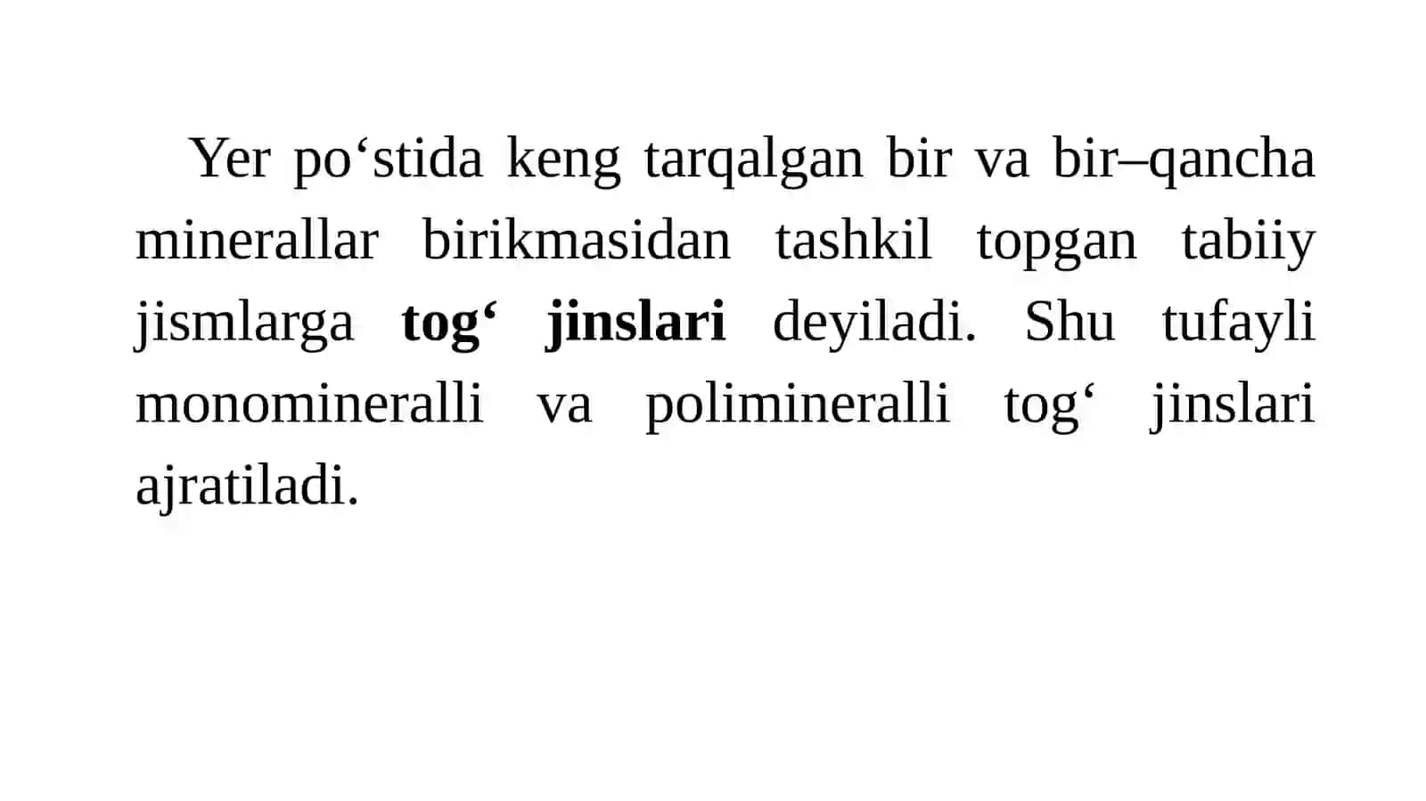 GIPERGENEZ (NURASH) JARAYONI VA TUPROQ HOSIL QILUVCHI TOG‘ JINSLARI 2