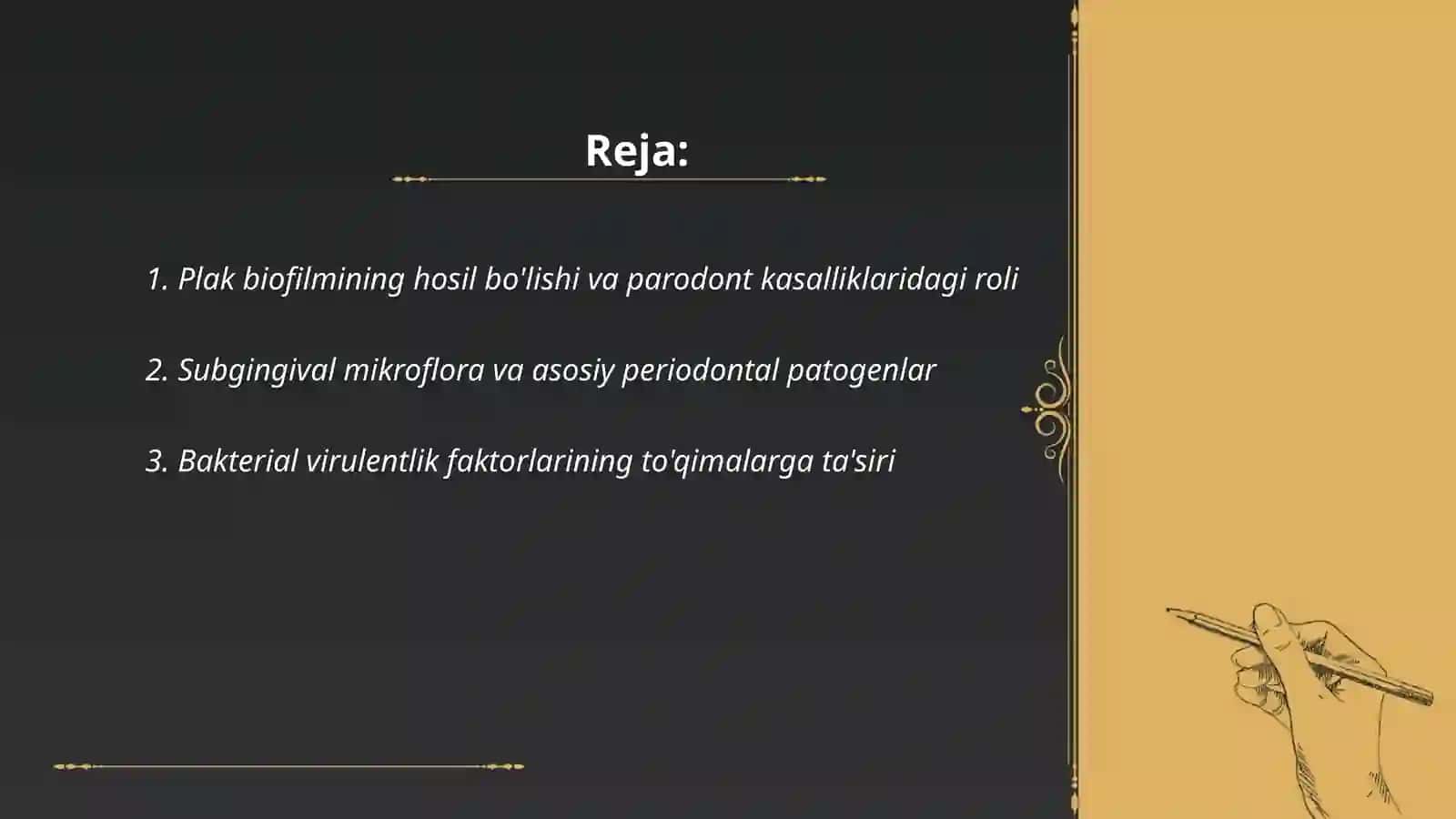 Parodont kasalliklar kelib chiqishi sabablari va rivojlanish mexanizmi 2