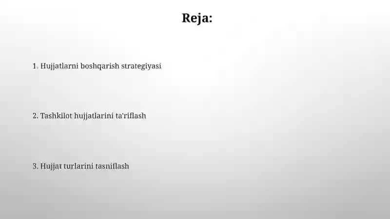 Tashkiliy hujjatlar haqida tushuncha va ularga oid hujjatlar 2