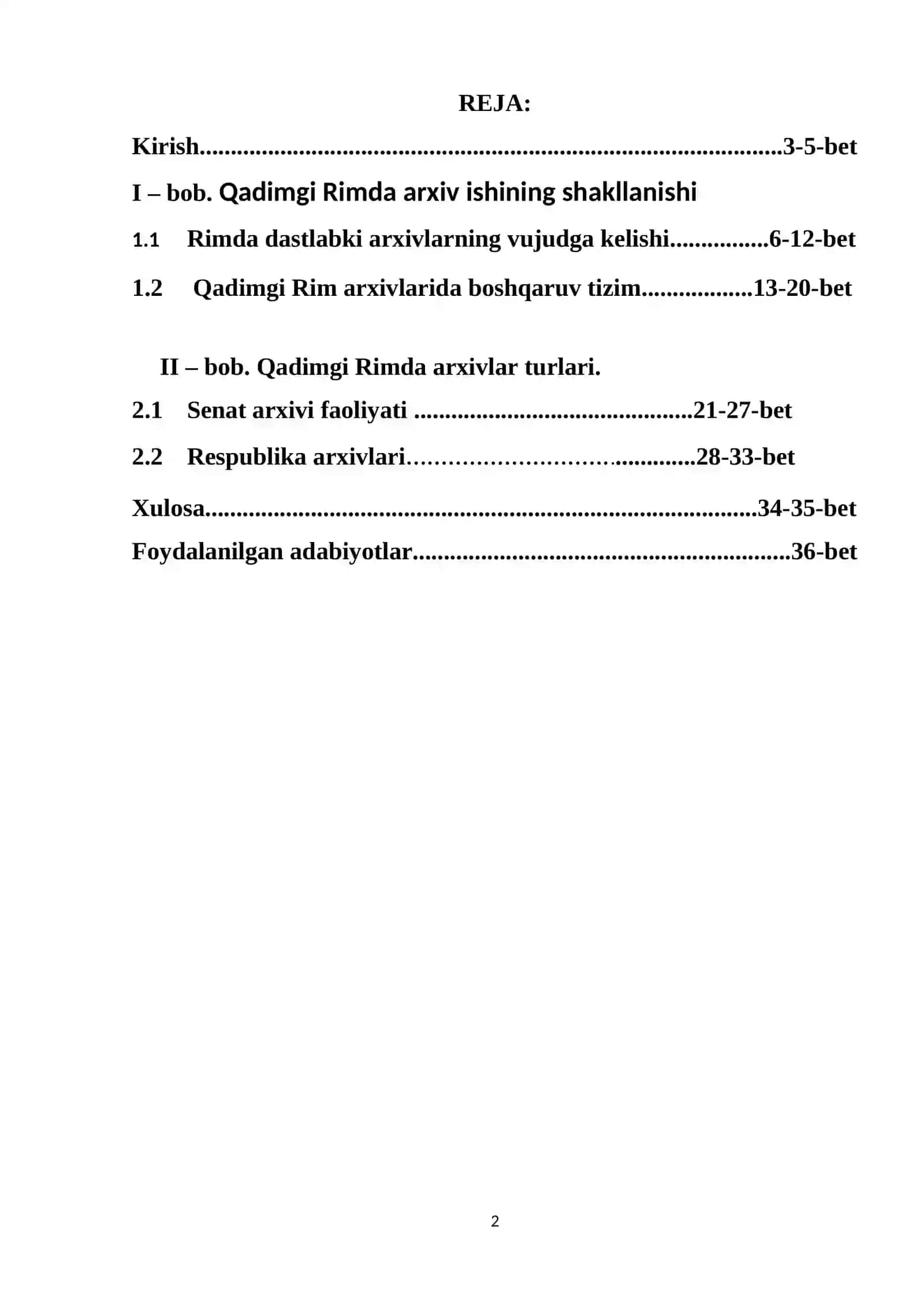 Qadimgi Rimda Arxiv Ishi 2