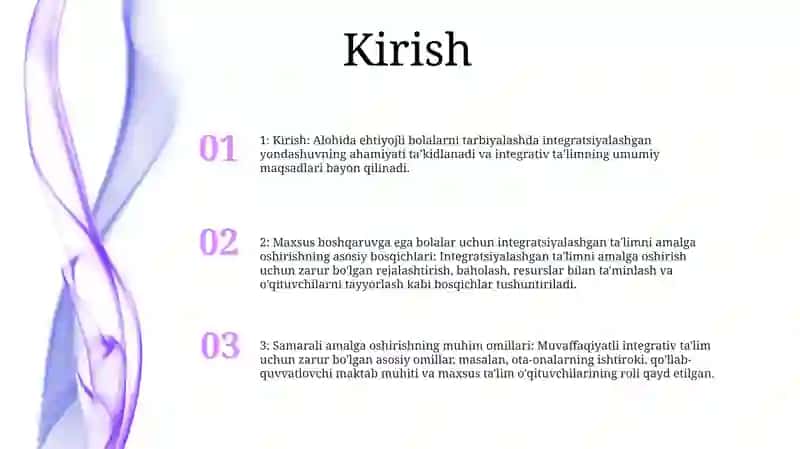 Integratsiyalashgan Ta'Limni Amalga Oshirishning Asosiy Bosqichlari 2