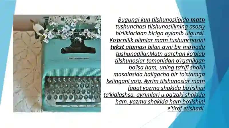 Matn haqida umumiy ma’lumot 2