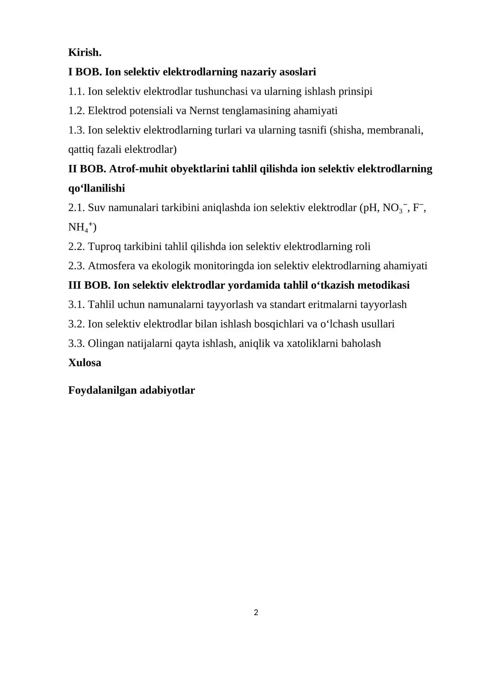 Ion selektiv elektrodlarning atrof 2