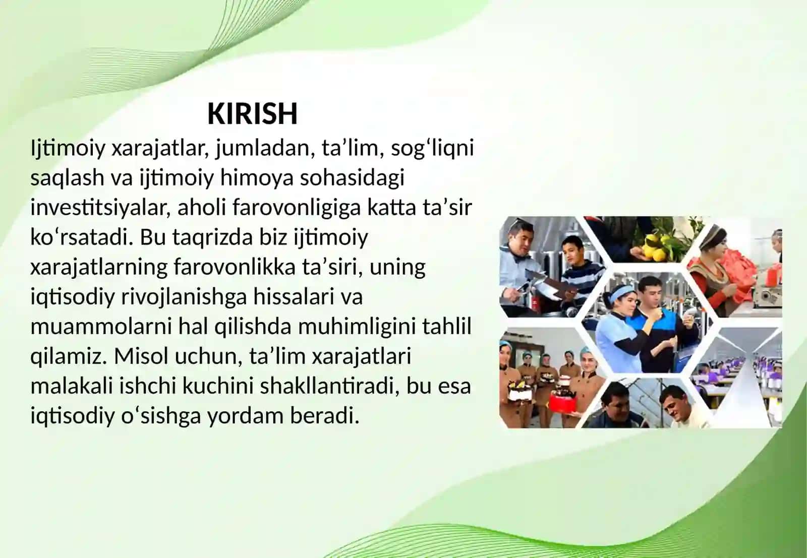 Ijtimoiy xarajatlar va aholi farovonligi o‘rtasidagi bog‘liqlik 2